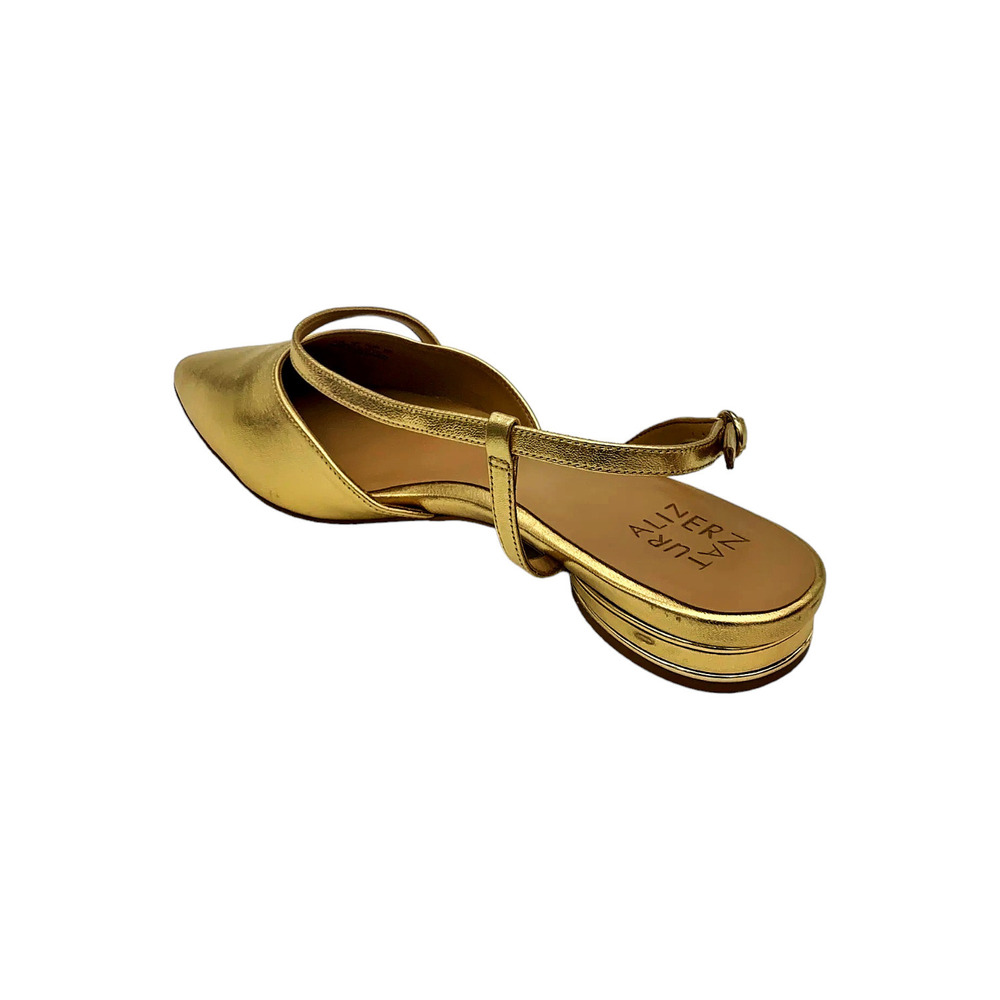 Naturalizer Women Hawaii Pointed Toe Slingback Flats Gold - Wide - Picture 3 of 3